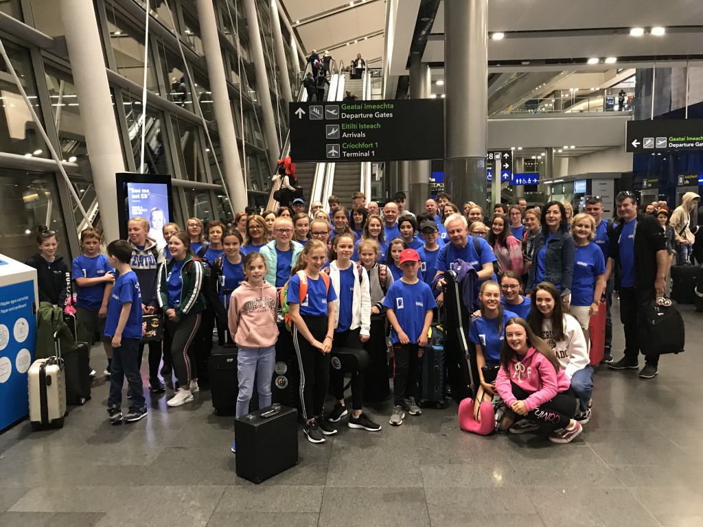 At Dublin Airport ready for departure