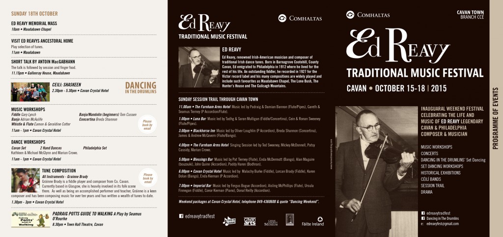 Ed Reavy Fest. Programme (1)