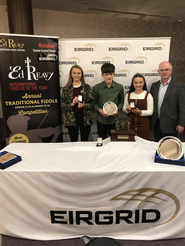Junior Winners 2019: 1st Jamesie Wray, 2nd Ellen O'Gorman Waterford, 3rd Órla Corrigan Monaghan